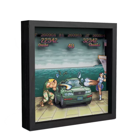 Street Fighter Pixel Frame 23x23cm