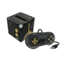 RetroN-Sq Console in Schwarz-Gold