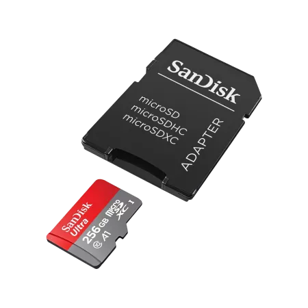 SanDisk Ultra MicroSDHC 256GB with SD adapter