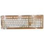 White & beige Cherry MX keycap set for ANSI keyboards