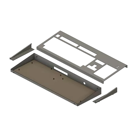 External Keyboard Case for Amiga 500/1200 in White