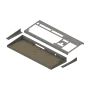 Aluminium-Tastaturgehäuse für Amiga 500/1200