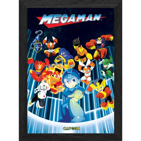 Pixel Frame PLAX - Mega Man Legacy 3D art
