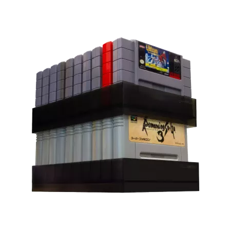 SNES 10 Cart Storage 2-Pack
