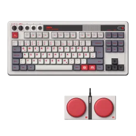 8BitDo QWERTZ Mechanical Keyboard with Retro Design