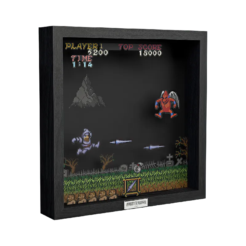 Ghosts'n'Goblins Red Arremer - Pixel Frame 23x23cm - Pixel Frames