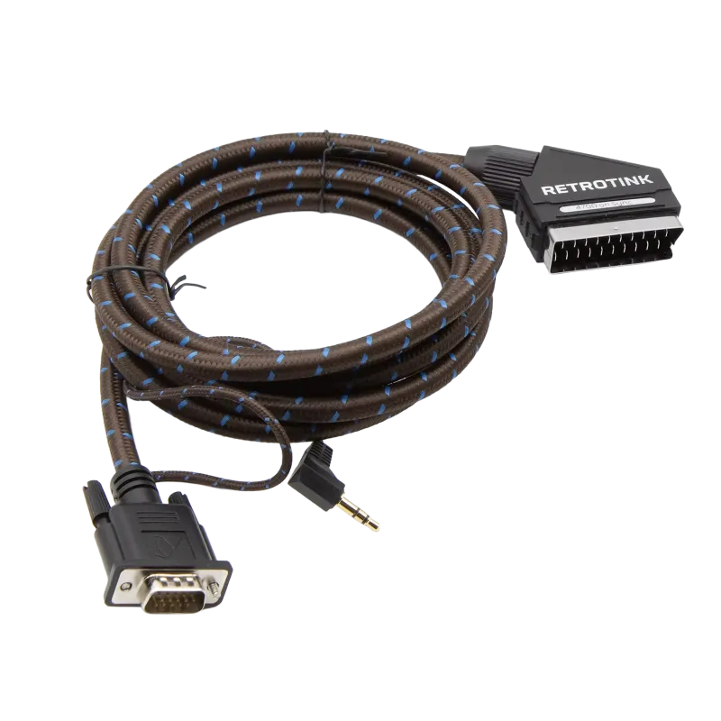 RetroTink HD15 zu SCART Kabel 1,80m