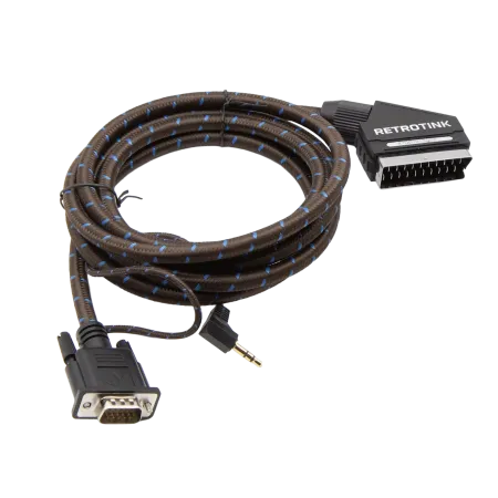 RetroTink HD15 to SCART high quality cable